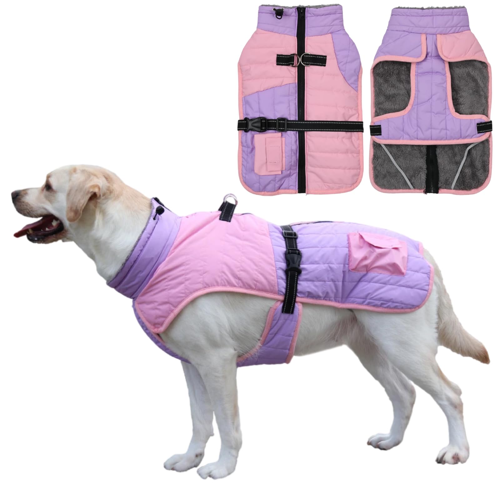 M Abrigo Para Perros Chaqueta Impermeable Cálida De Invierno Chaleco Para  Cachorros Ropa A Prueba De, image size:1600x1600