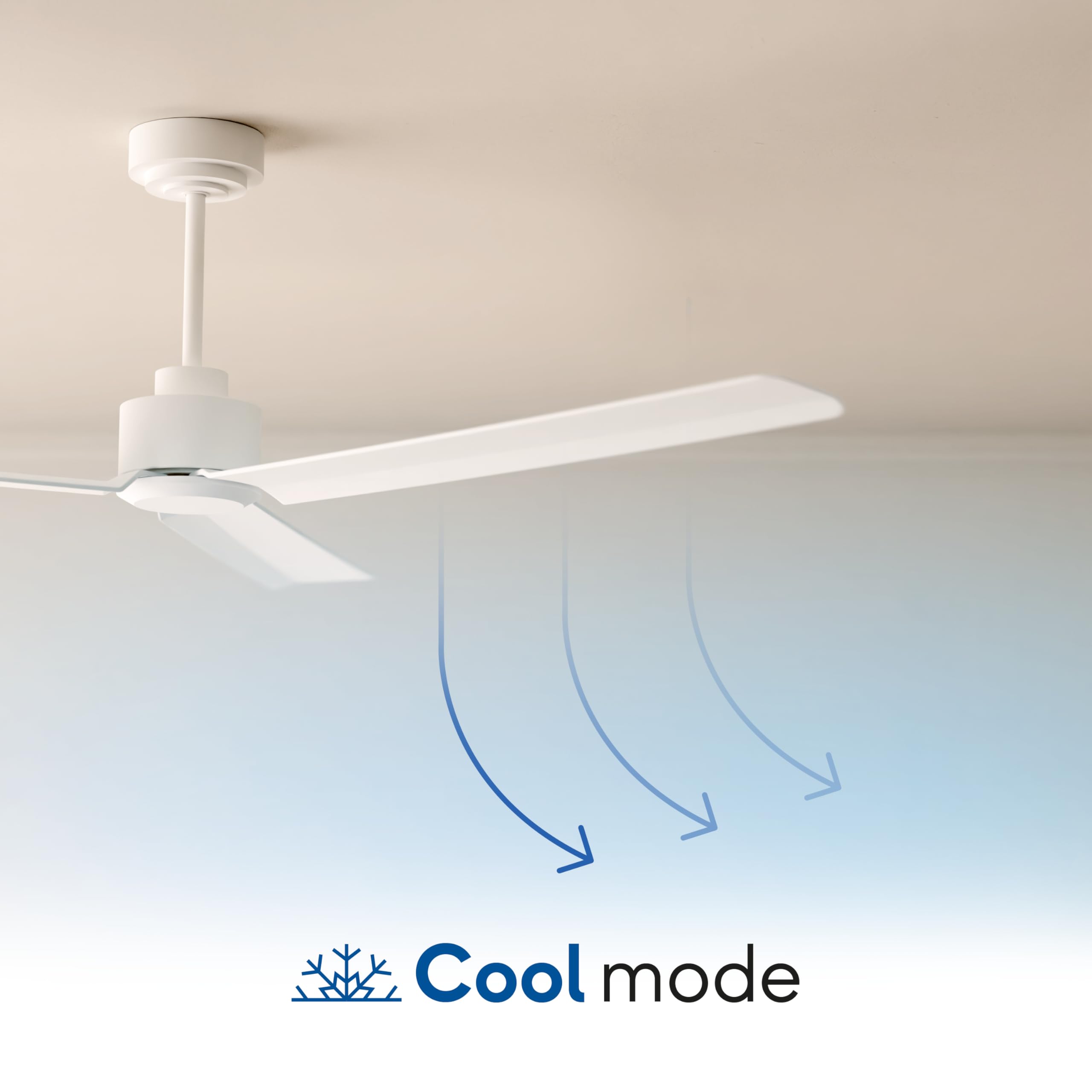Sulion - Ventilatore da soffitto con luce silenziosa e leggera, potente motore DC, 6 velocità, timer, estate/inverno, luce LED dimmerabile CCT, installazione rapida