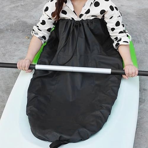 Miniatura 3 de GOTOTOP Faldas de spray de kayak ajustable Nylon Kayak Spray falda cubierta de accesorios de deportes acuáticos (gris)