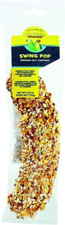 Vitakraft Vita Prima Sun Seed Swing Pop for Parrots & Conures - Net Wt. 4.40 oz