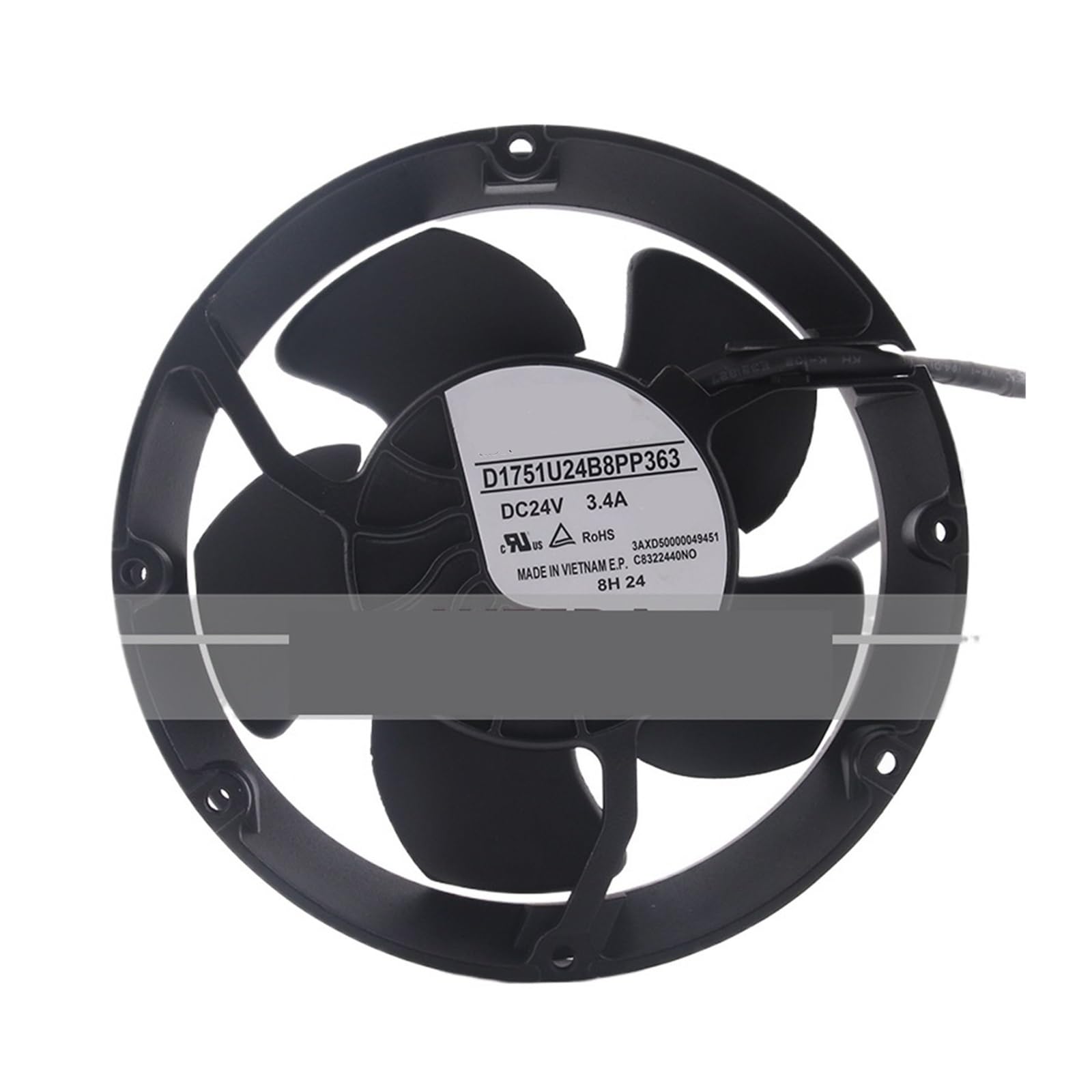 YMUGUEGH 12V 24V DC24V 3.4A AC 17CM 172X150X51MM 17251 4-wire D1751U24B8PP363 cooling fan