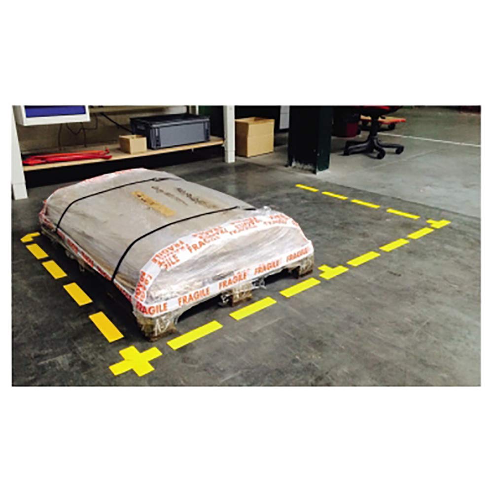 Adesivi Di Sicurezza A Forma Di L Tarifold - 10 Pezzi, Blu, 100x50mm