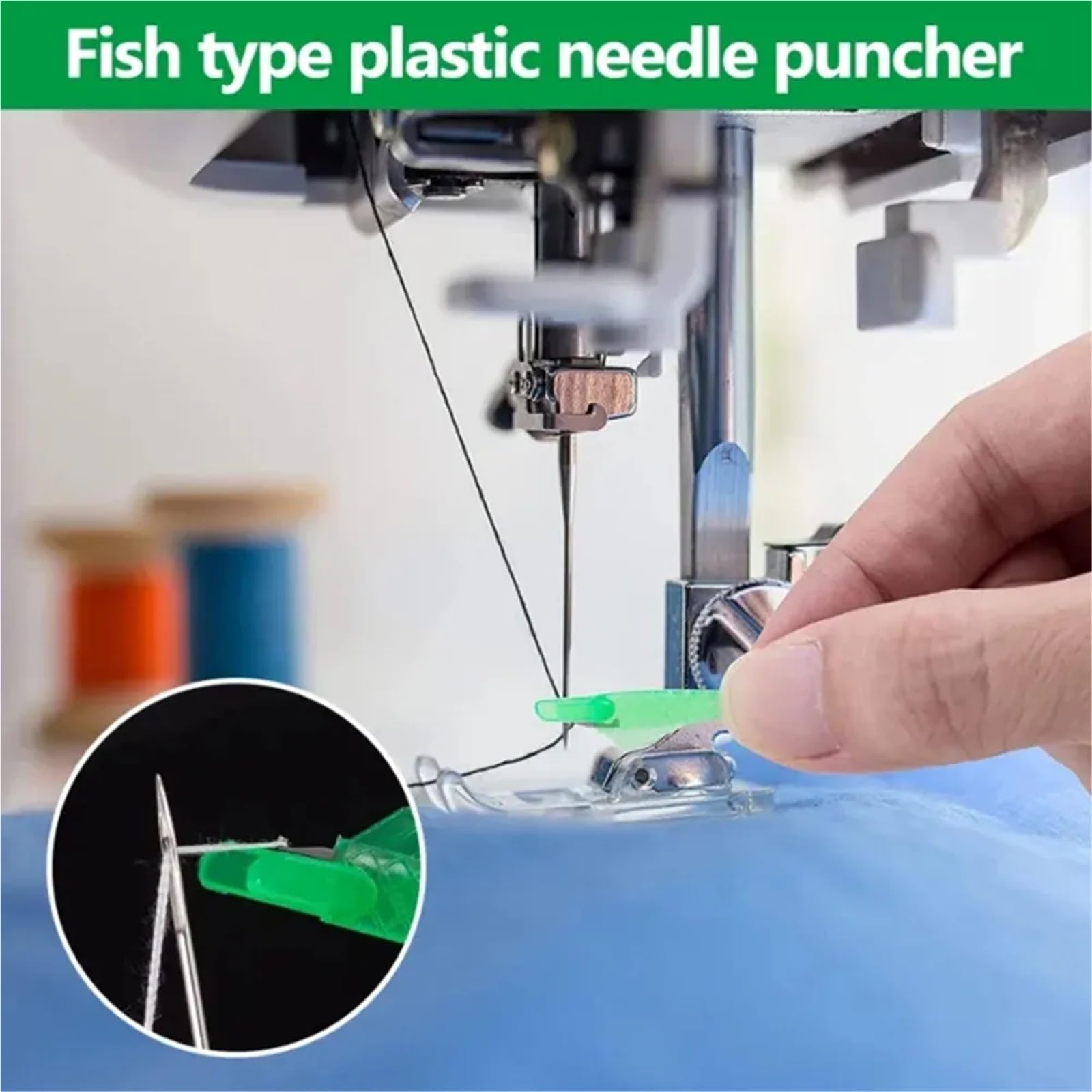 Infila-Aghi, Infila-Aghi Automatici in plastica Multicolore for Mini Macchina da Cucire 100 pz