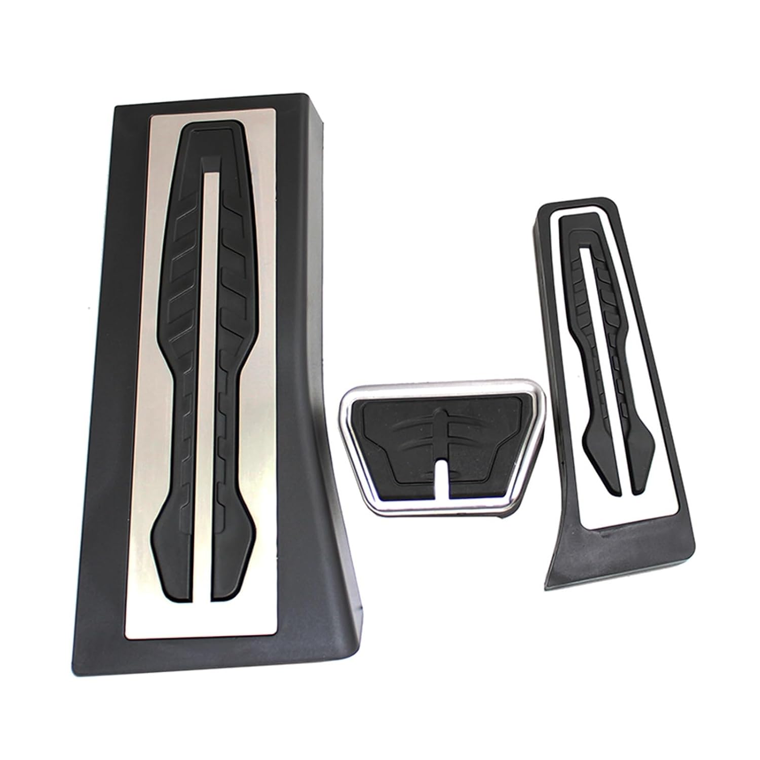 3PCS Stainless Stee Car Gas Accelerator Pedal, Auto Footrest and Brake Pedal Fit for BMW X5 (G05) X7 (G07) 2019 2020 Car Accessories(Style2 3pcs)