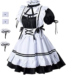 1 Conjunto De Traje De Empregada Bonito Conjunto De Lingerie Roupas Para Meninas Conjunto De Caixas De Halloween Traje De Serviço De Limpeza Anime Cosplay Lingerie Traje De
