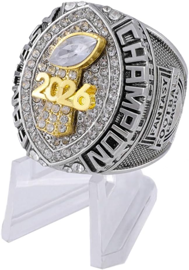 2026 Fantasy Football Championship Ring Award Prize Trophy Sports Winner MVP FFL Ring