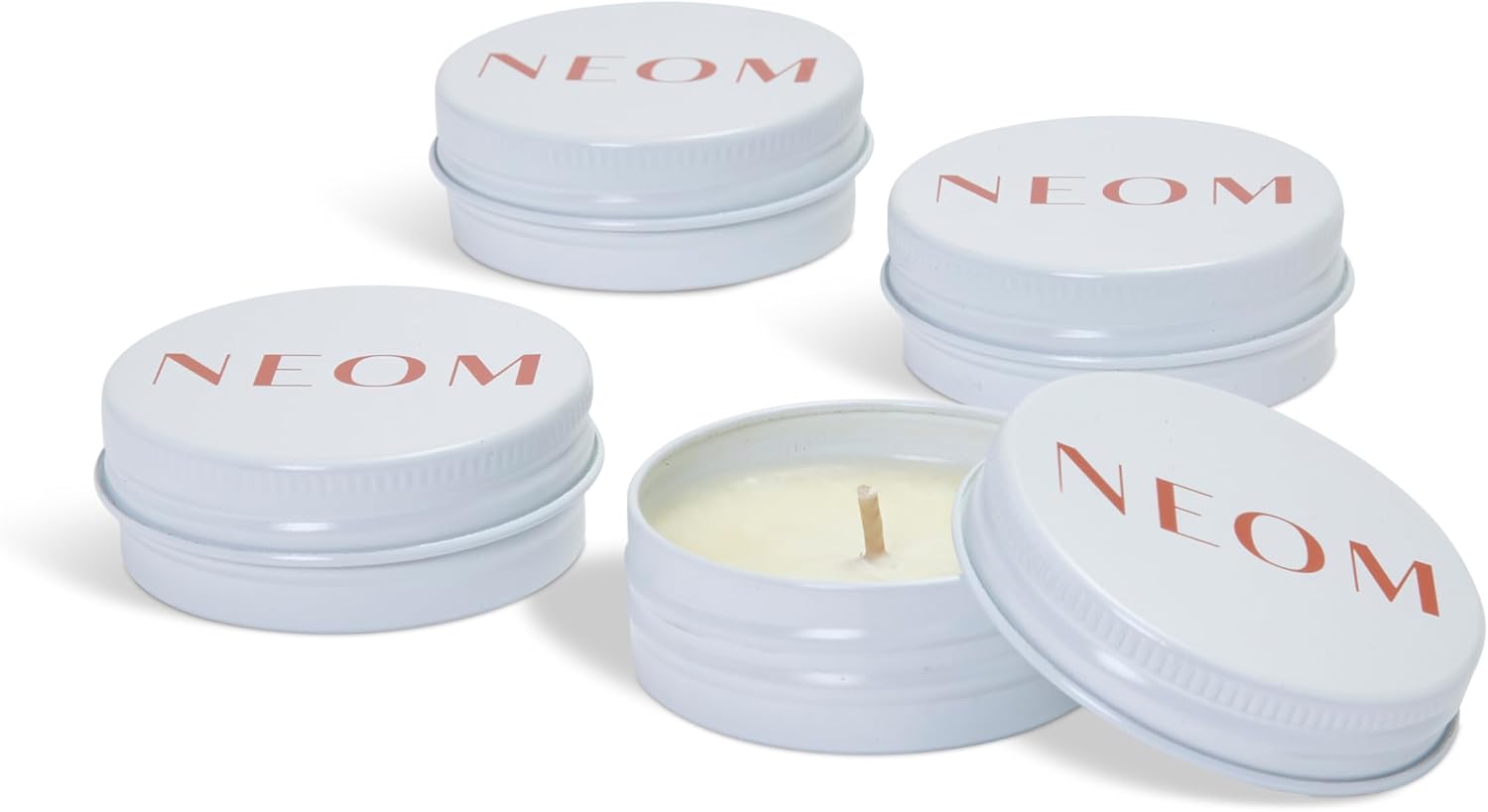 NEOM- Mini Candle Scent Discovery Set | x4 20g Mini Candles | 100% Natural Fragrance