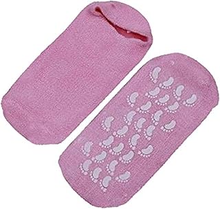 Pink Moisturize Soften Repair Cracked Skin Moisturizing Treatment Gel Spa Socks lym H4822