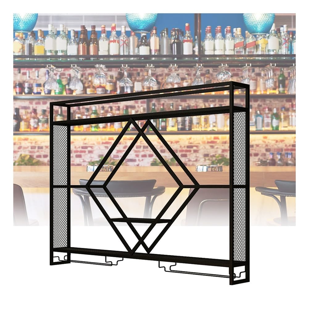 Support à verres en fer pour cuisine et salle à manger design moderne 140cm
