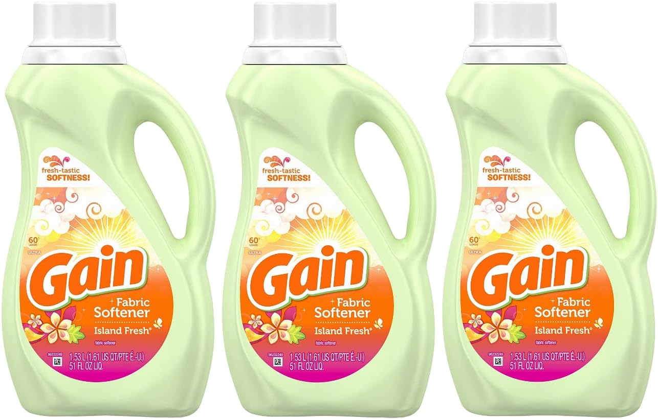 Gain Liquid Fabric Softener - Island Fresh - 51 Oz - 3 pk