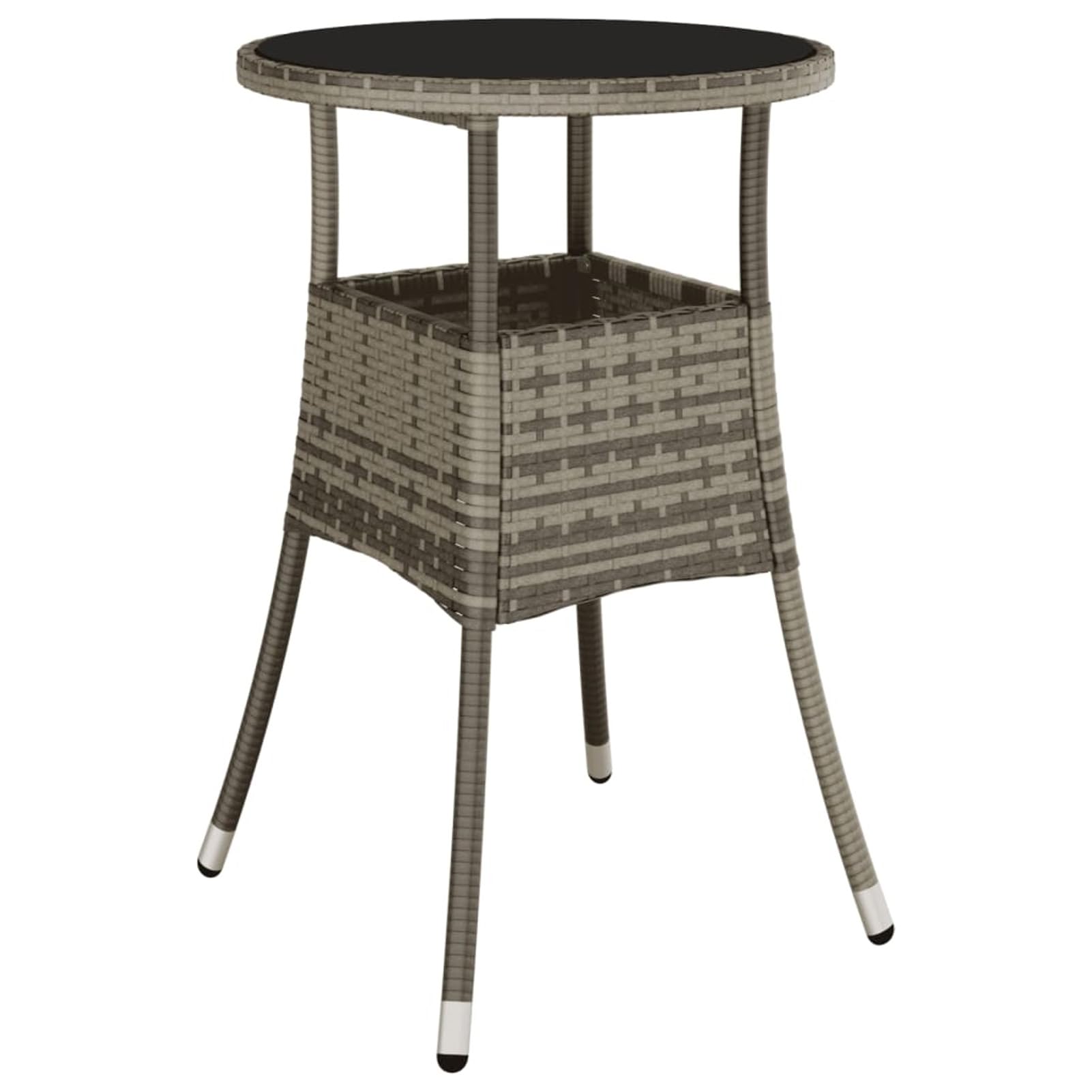 ShGaxin 5-TLG. Garten-Bistro-Set mit Kissen Schwarz Poly Rattan Bierzeltgarnitur, Gartenbar, Biertisch Bierbänke, Essgruppe, Gartenmöbel Set, Balkonmöbel, 3187427