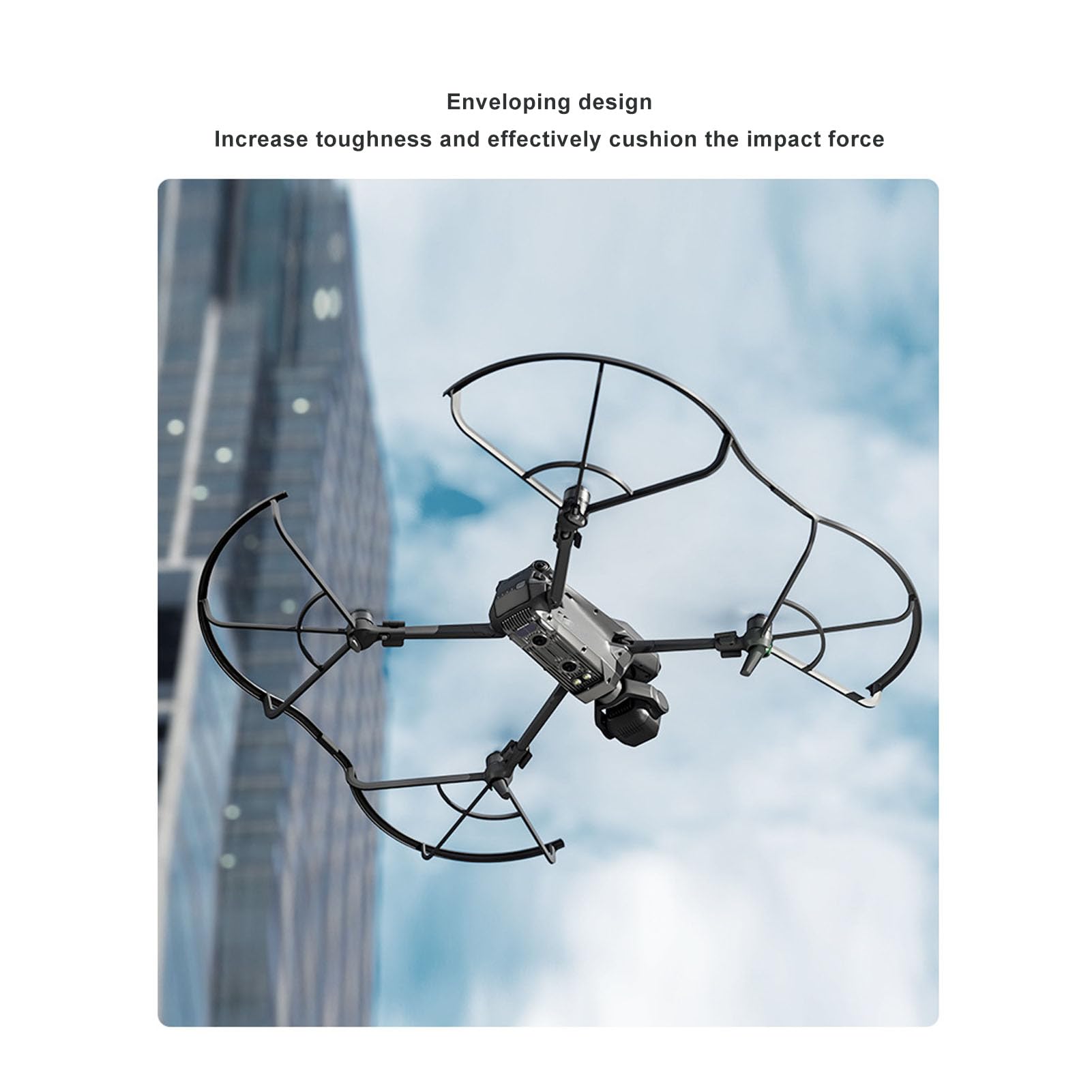 Osłona śmigła dronów Okrągła konstrukcja zapięcia Lekkie wytrzymałe śmigła ochraniacz do Mavic 3 Pro Drone Akcesoria do PC ABS Materiał 246g 4 opakowanie