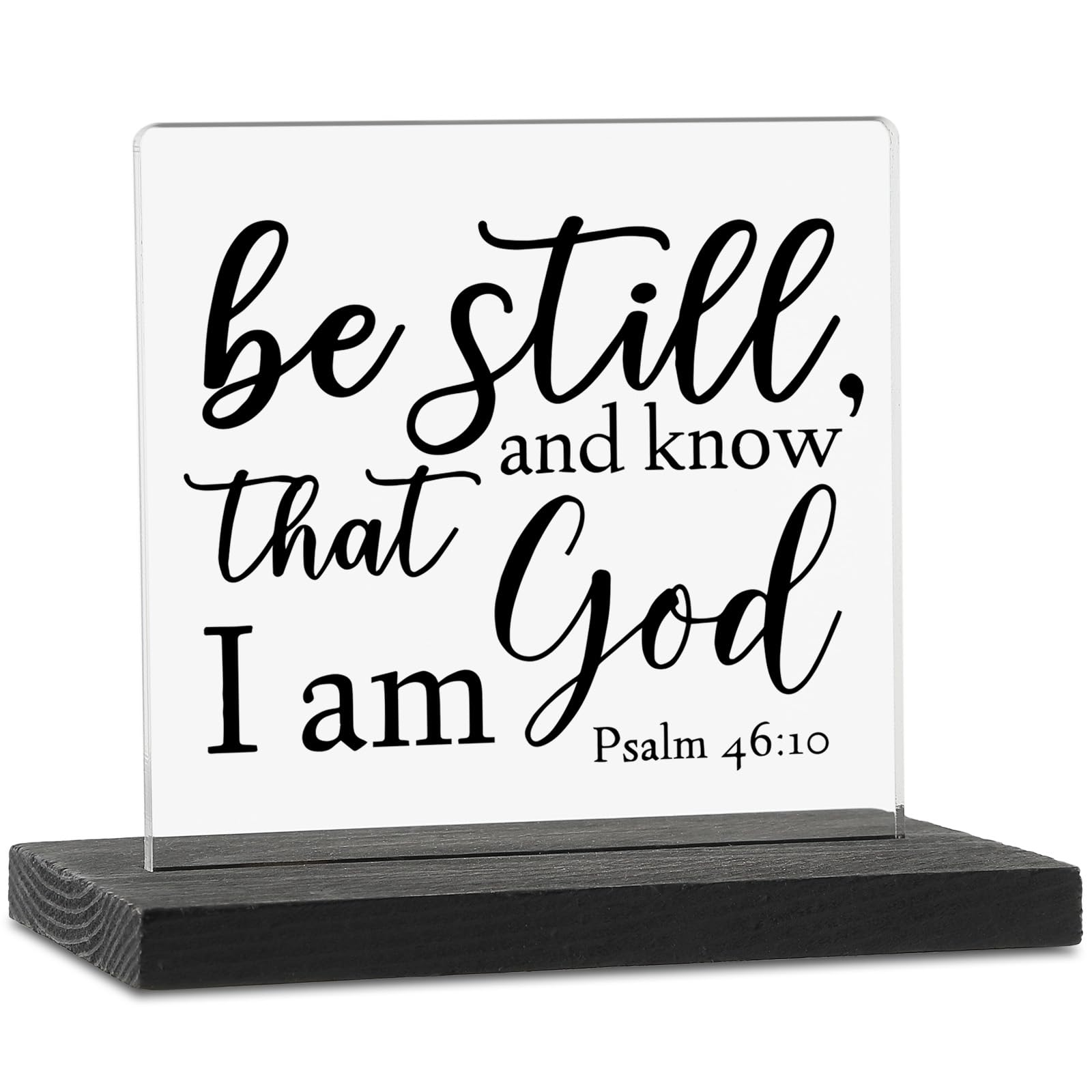 Bible Verse desk decor, Scripture Plaques, Christian Desk Decor for Women, Christian Plaques With Bible Verses, Acrylic Christian Gifts for Women Desk Accessory Decorative Signs ZBB30