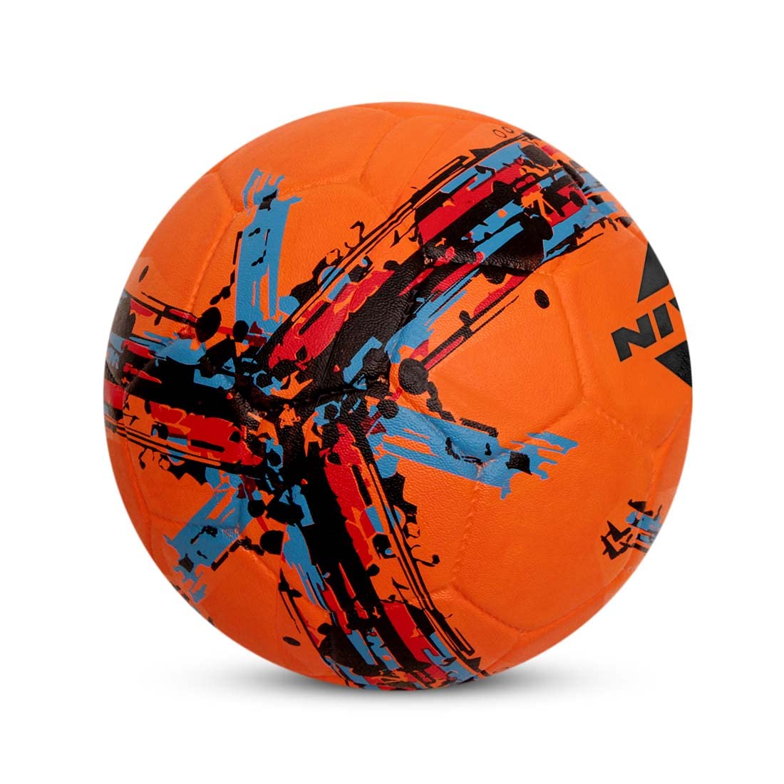 Nivia Storm Football, As Per Basic Standard, Training Ball, 32 Panels, Durable Rubber Cover Molded, Butyl Threadwounded Bladder, to Play On Hard Ground (Size - 5, Orange) 1