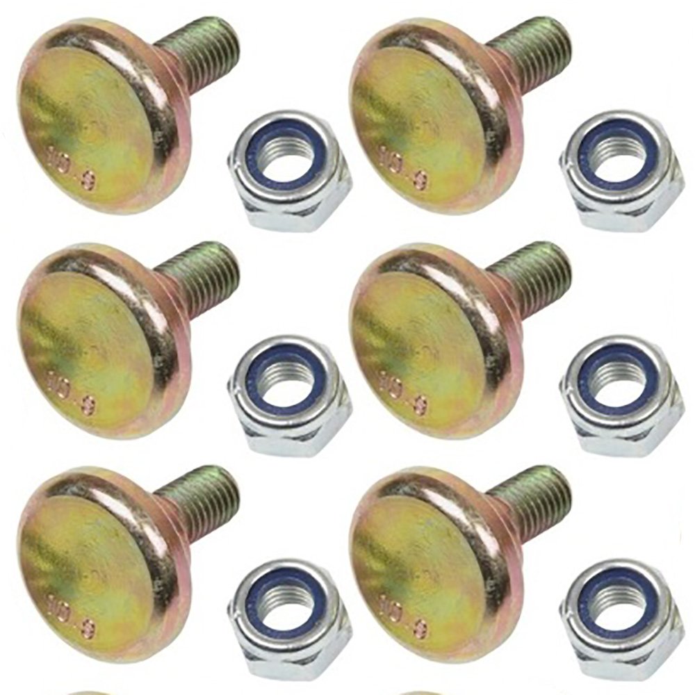 RAParts 6 Pack Disc Mower Blade Bolts Nuts 81160 Fits Vicon CM165 CM167 CM216 CM217 CM240 CM247