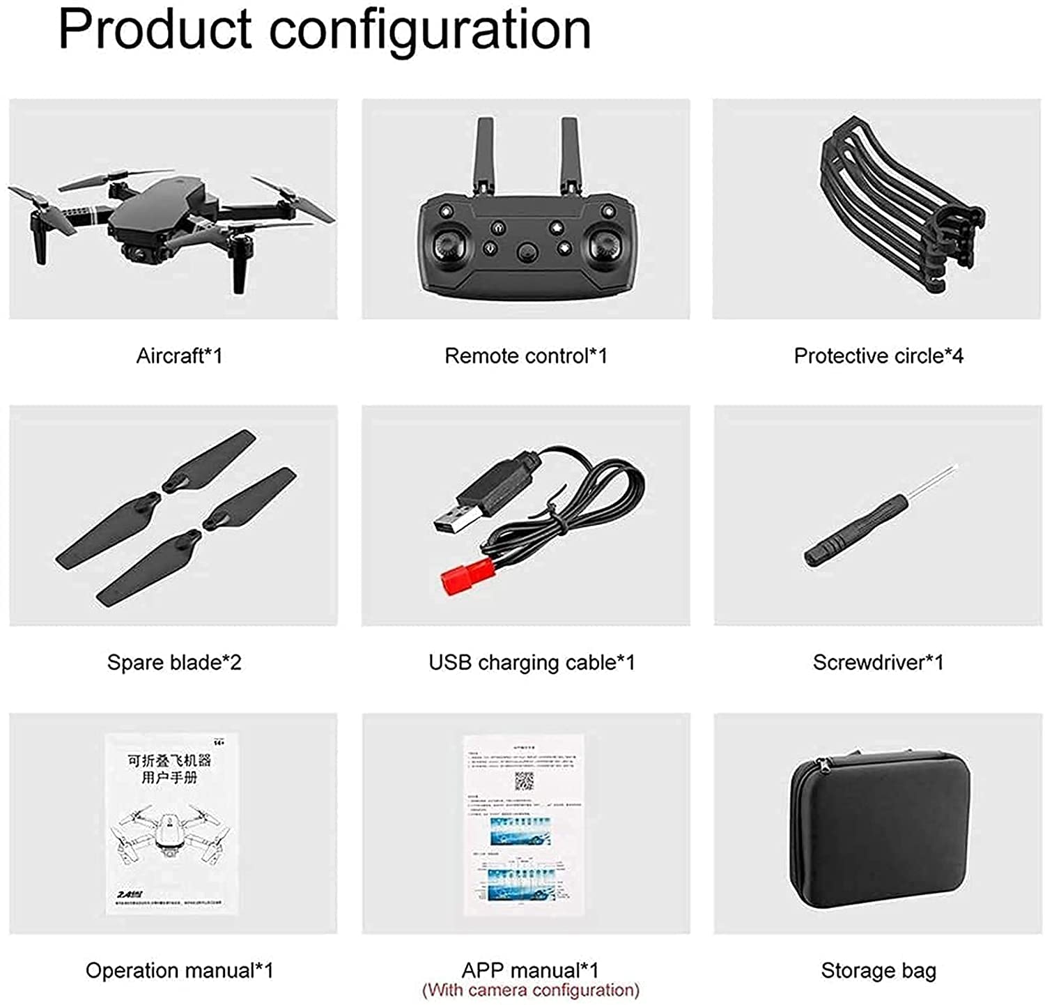 Drone GPS WiFi 4K HD Live Video Doppia Fotocamera per Principianti, Quadricottero Pieghevole Telecomando, Mantenimento Altitudine, Ritorno Automatico, Controllo dei Gesti, Seguimi, Modalità Se