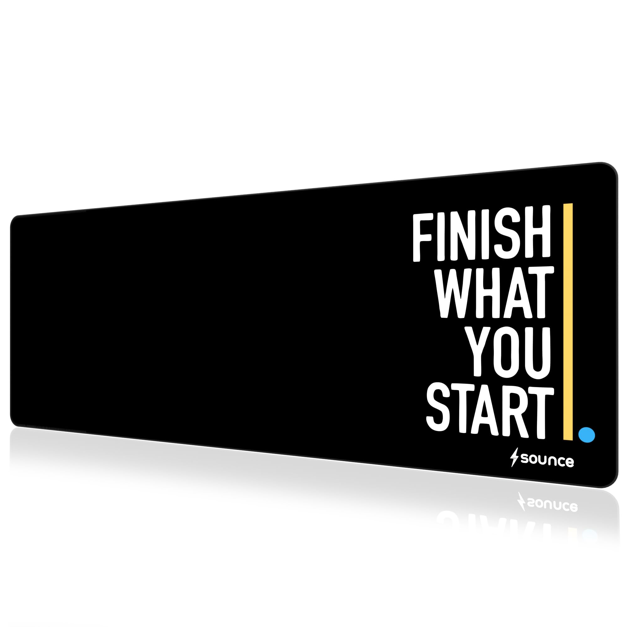 Sounce Extended Mouse Pad 80 x 30 cm, Large Desk Mat with Stitched Edges, Anti-Slip Rubber Base, Water-Resistant Smooth Surface for Office, Work from Home, Laptop & PC (Jet Black)-image-29