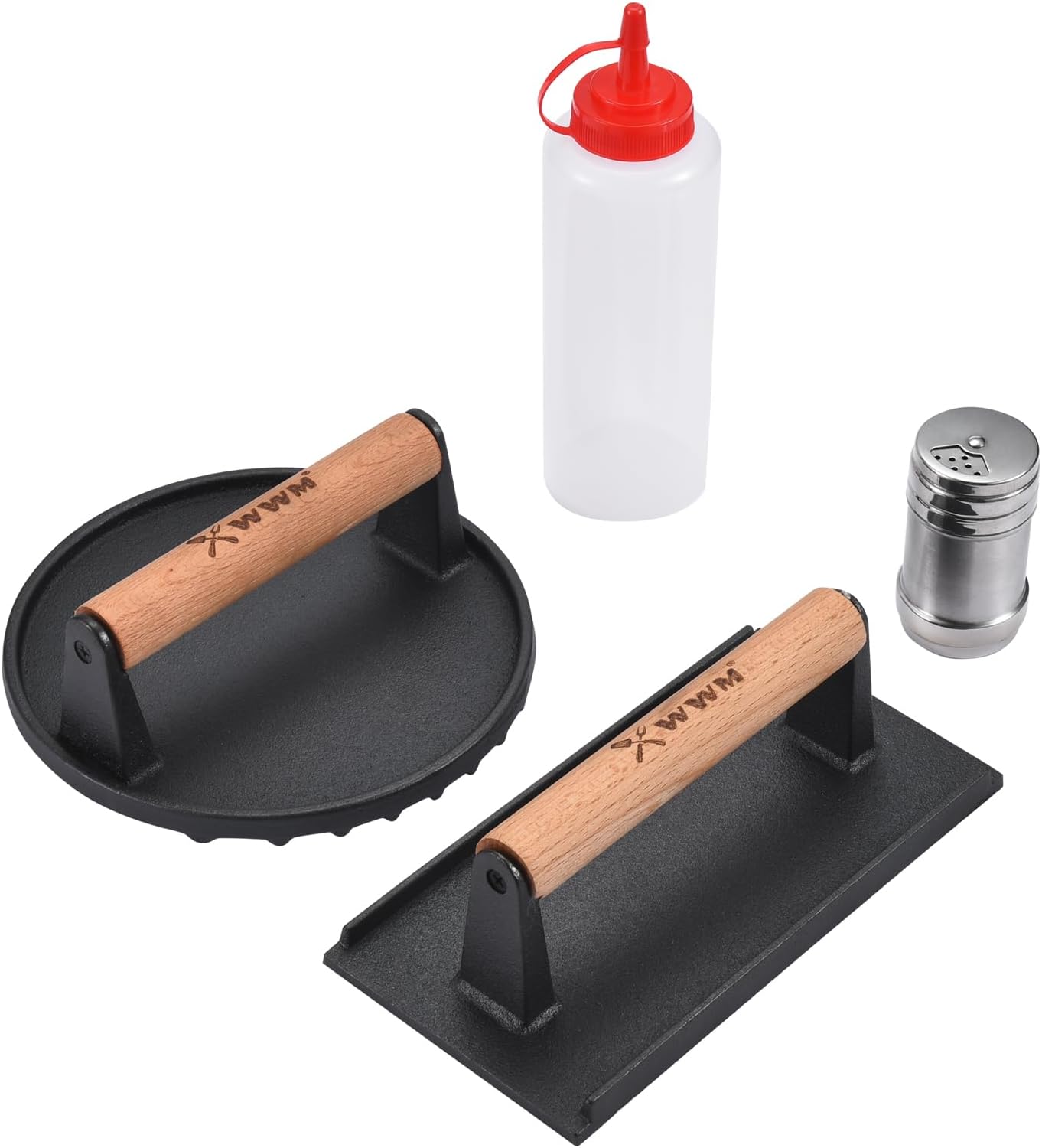 Finderomend Hamburger Press,Cast Iron Grill Press,Heavy