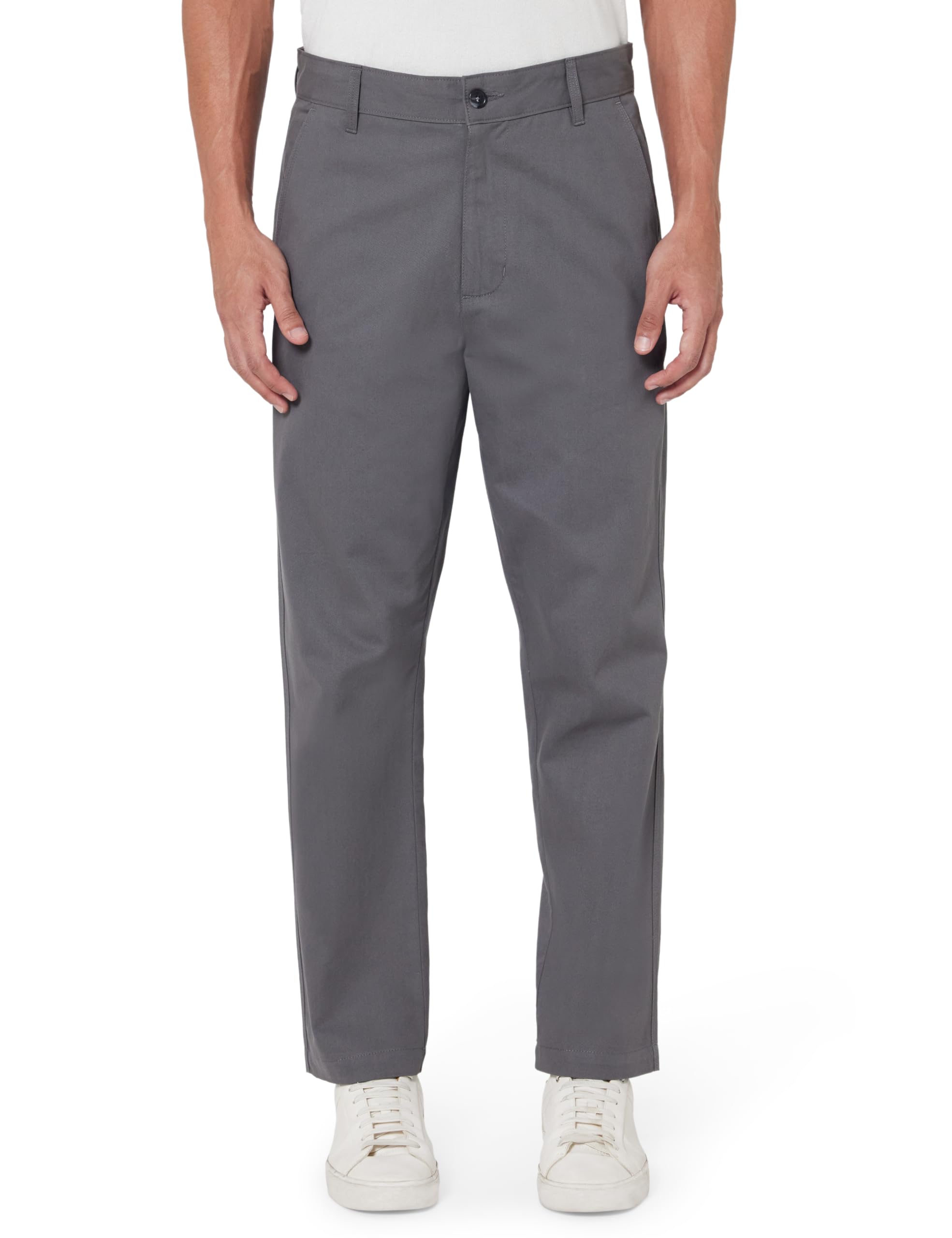 amazon brand - symbol Men's Relaxed Fit 100% Cotton Casual Trouser | Constructed Waistband | Pants | Available in Plus Sizes-picture-52