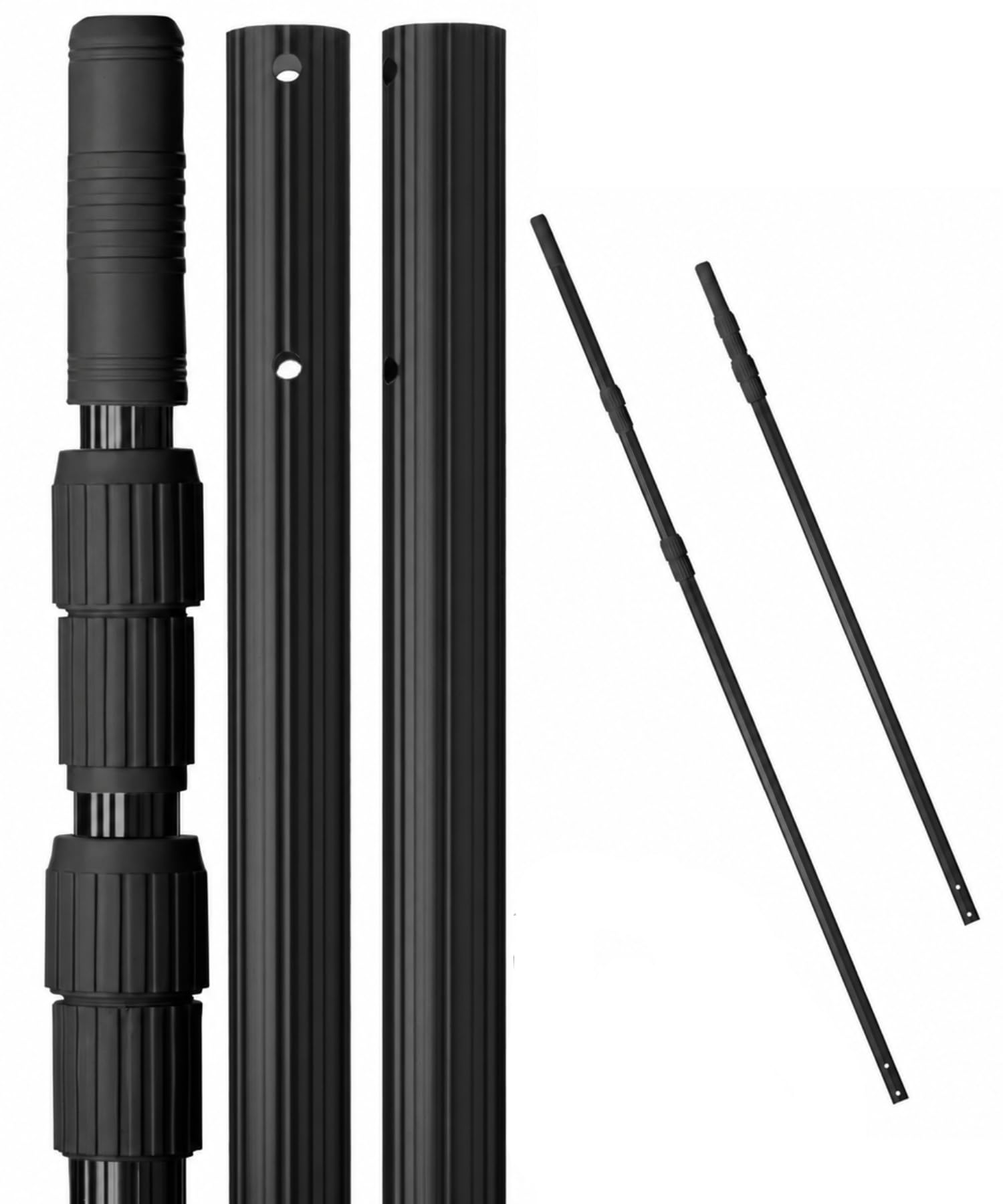 UNCO- Telescopic Pool Pole, 12 Ft, Adjustable 3pc Expandable Cleaning Pole