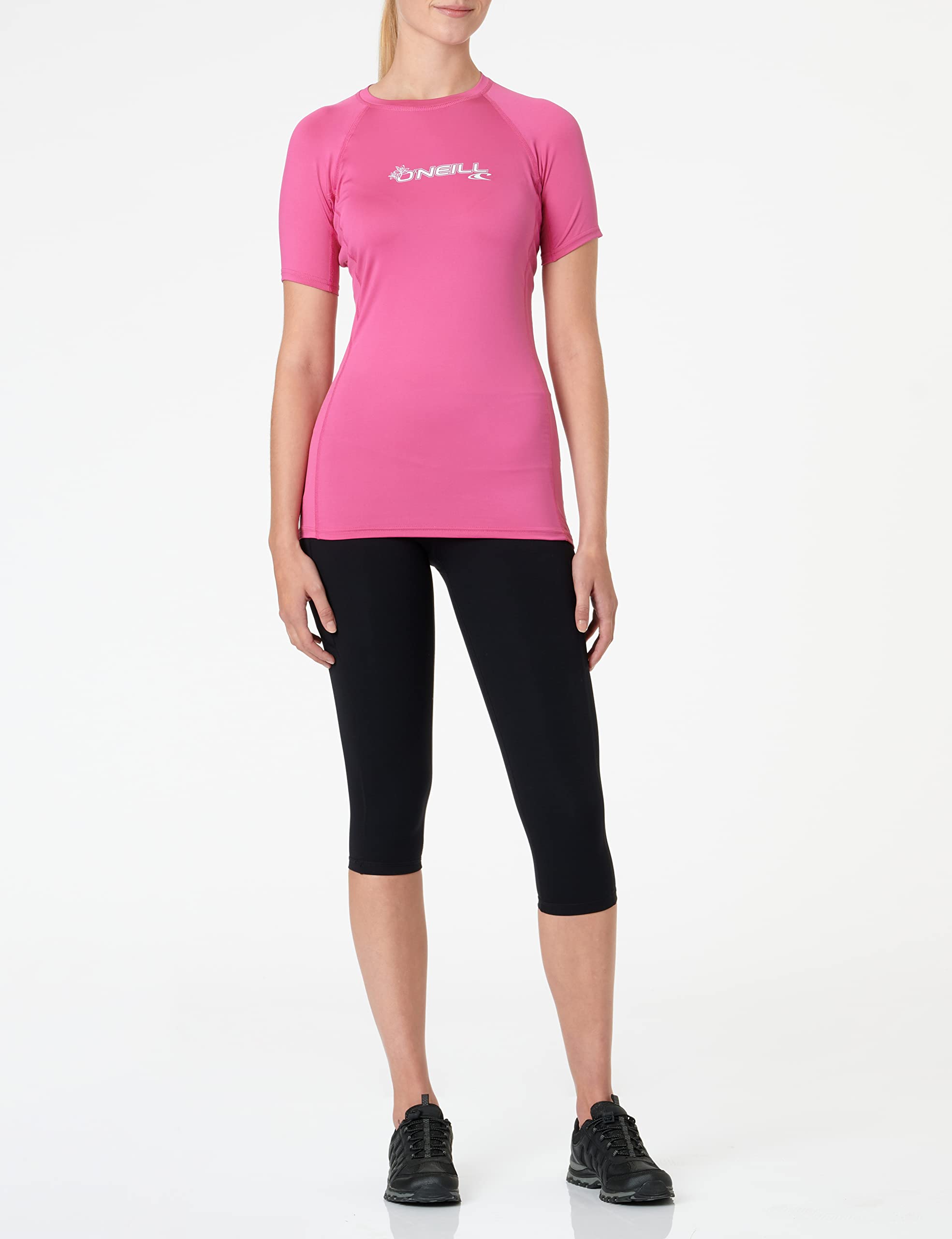 Oneill Wetsuits O'Neill - Camiseta de Neopreno para Mujer con protección UV, Manga Corta, Cuello Redondo