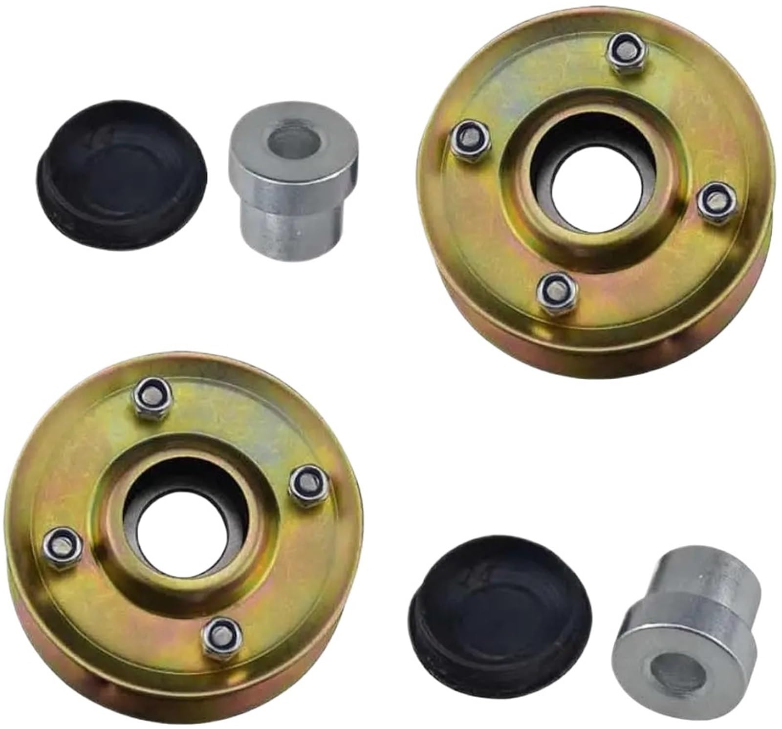 Rueda libre alternador Compatible con cortacésped Toro de 30 pulgadas, también reemplaza a 131-4509 125-2532, paquete de 2 poleas 131-4529/polea tensora de correa de cortacésped polea de alternador