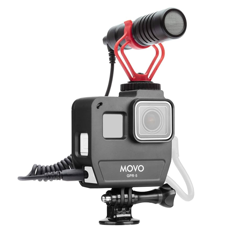 Amazon.com : Movo GPR-5 GoPro Case with Microphone for