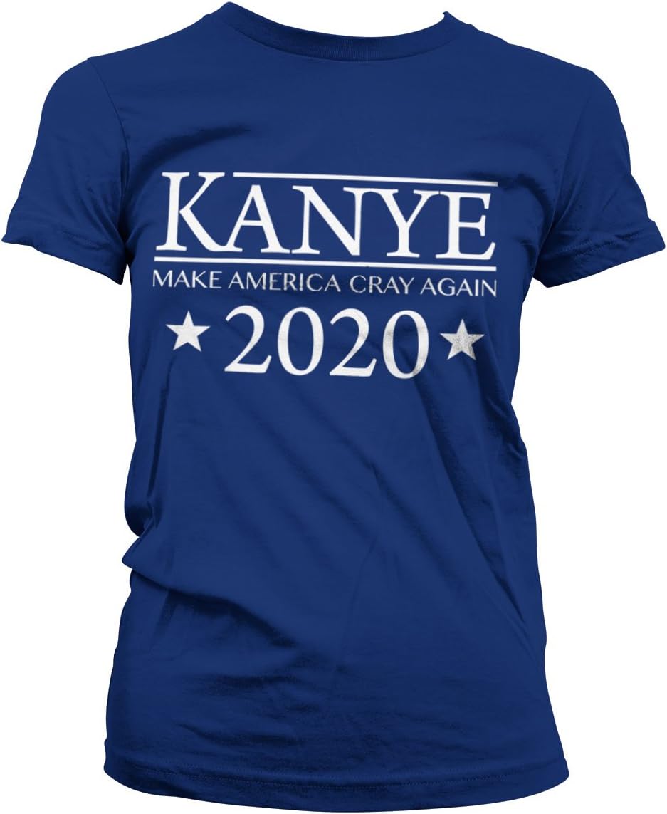 Officially Licensed Make America Cray Again Women T-Shirt (Navy), XX-Large