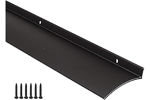 Superior Door Rain Deflector: 40-Inch Aluminum Drip Edge Rain Diverter for Enhanced Weather Protection
