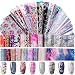 Duufin 300 Pizza Nail Foil Transfer Sticker Adesivi Unghie Trasferimento Unghie Decalcomanie Nail Foil per Unghie Fai da Te