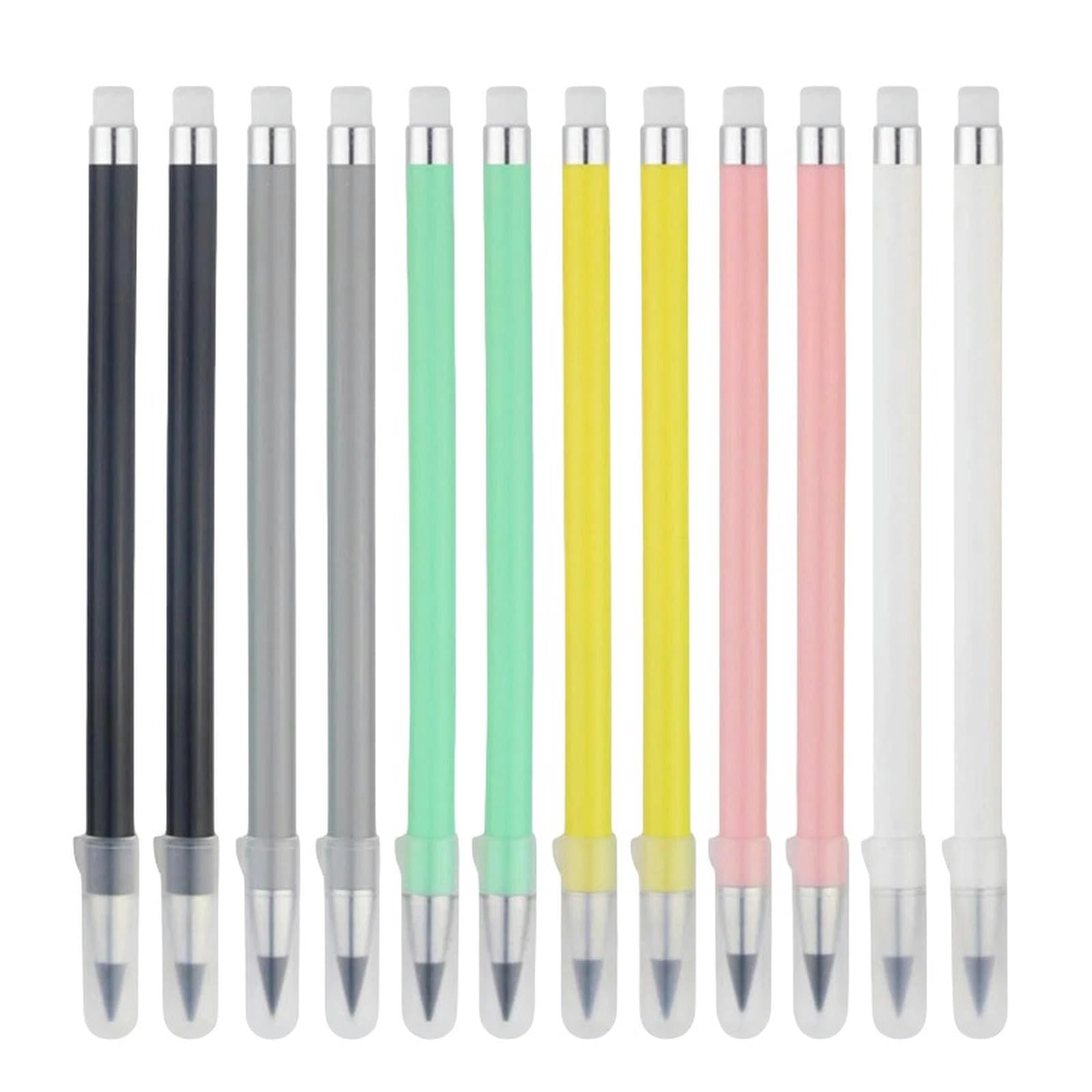 Écrire un crayon, Coffret de 24 crayons effaçables noirs avec mine HB(12Pcs black set)