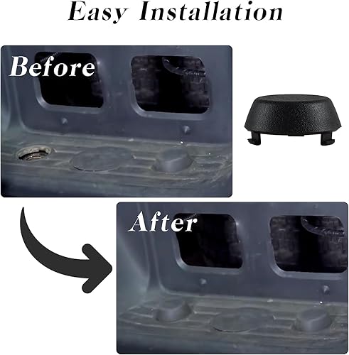 Miniatura 5 de Tapas de parachoques trasero compatible con Toyota Tundra 2000 2001 2002 2003 2004 2005 2006 Reemplazo #: PT228-34000-BK (2 unidades)