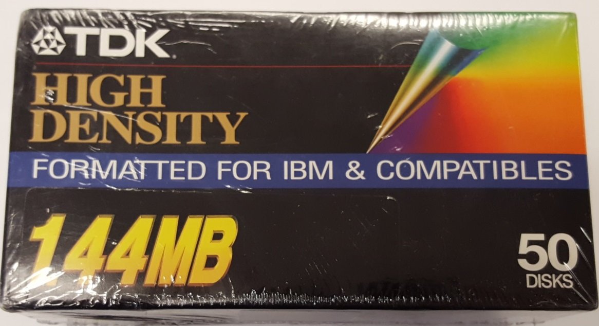 TDK Haute densité 1.44 MB Formaté pour IBM et compatibles (50)