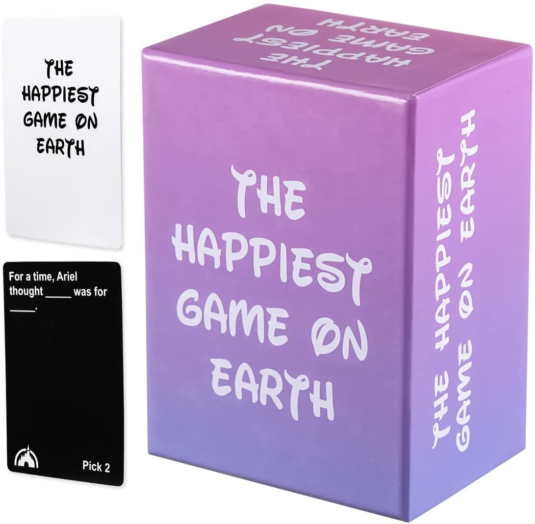 The Happiest Game On Earth Card Game for Families and Friends, Super Fun Adult Party Games Suitable for House Birthday Parties Pre Drinks Stag and Hen Nights