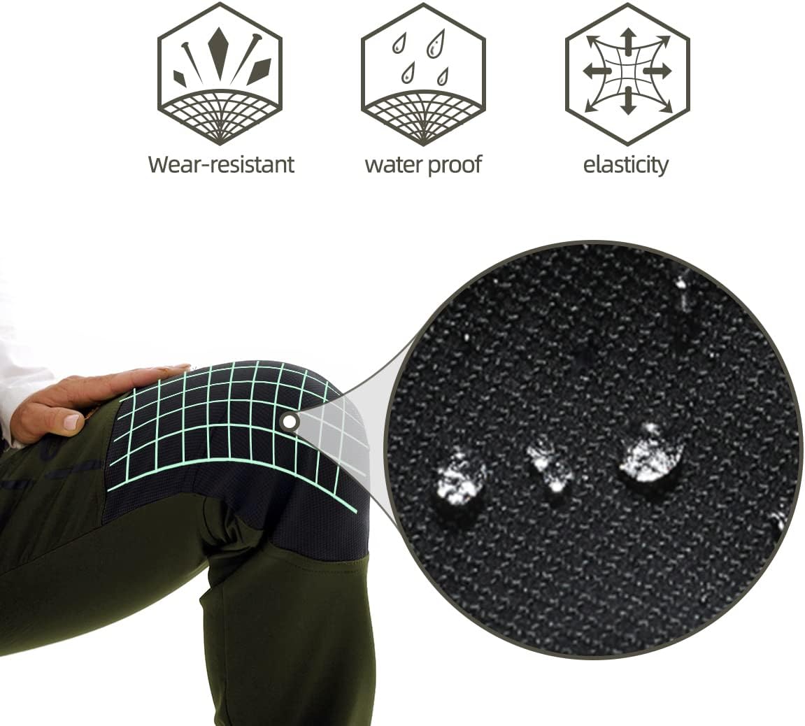 BenBoy Men's Snow Ski Outdoor Waterproof Windproof Fleece Cargo Hiking Pants