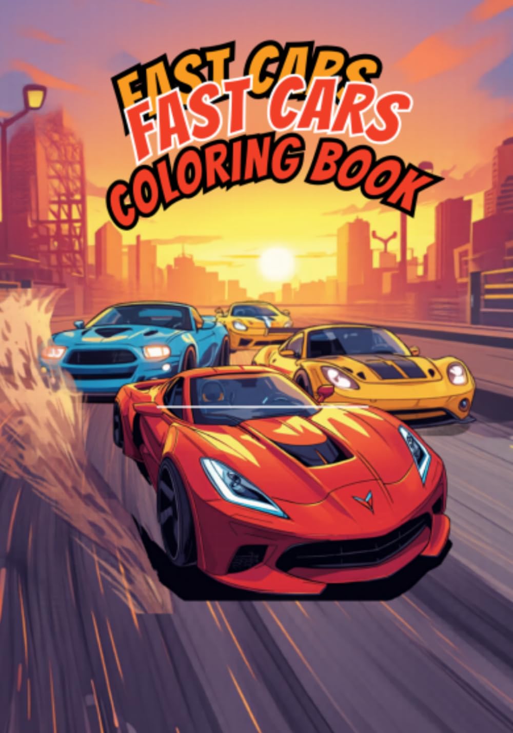 Coloring Book Fast Cars