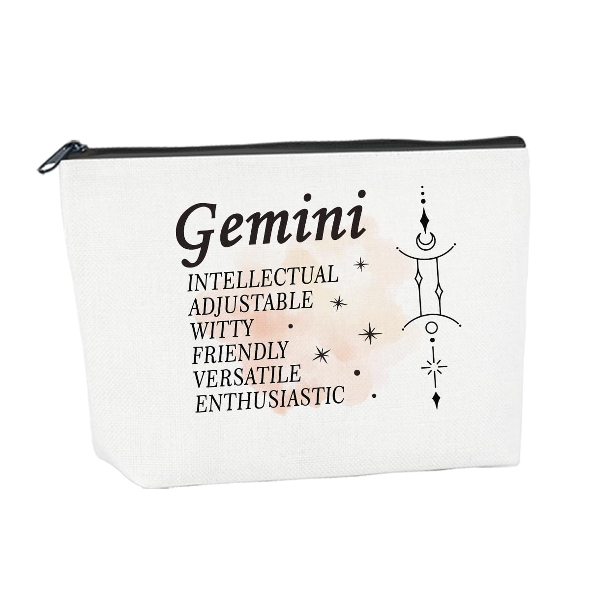 Women Gifts for Birthday Mother's Day Make Up Bags for Women Gemini Makeup Bag Astronomy Constellations Witchy Gifts Cosmetic Bags for Sisters Friends