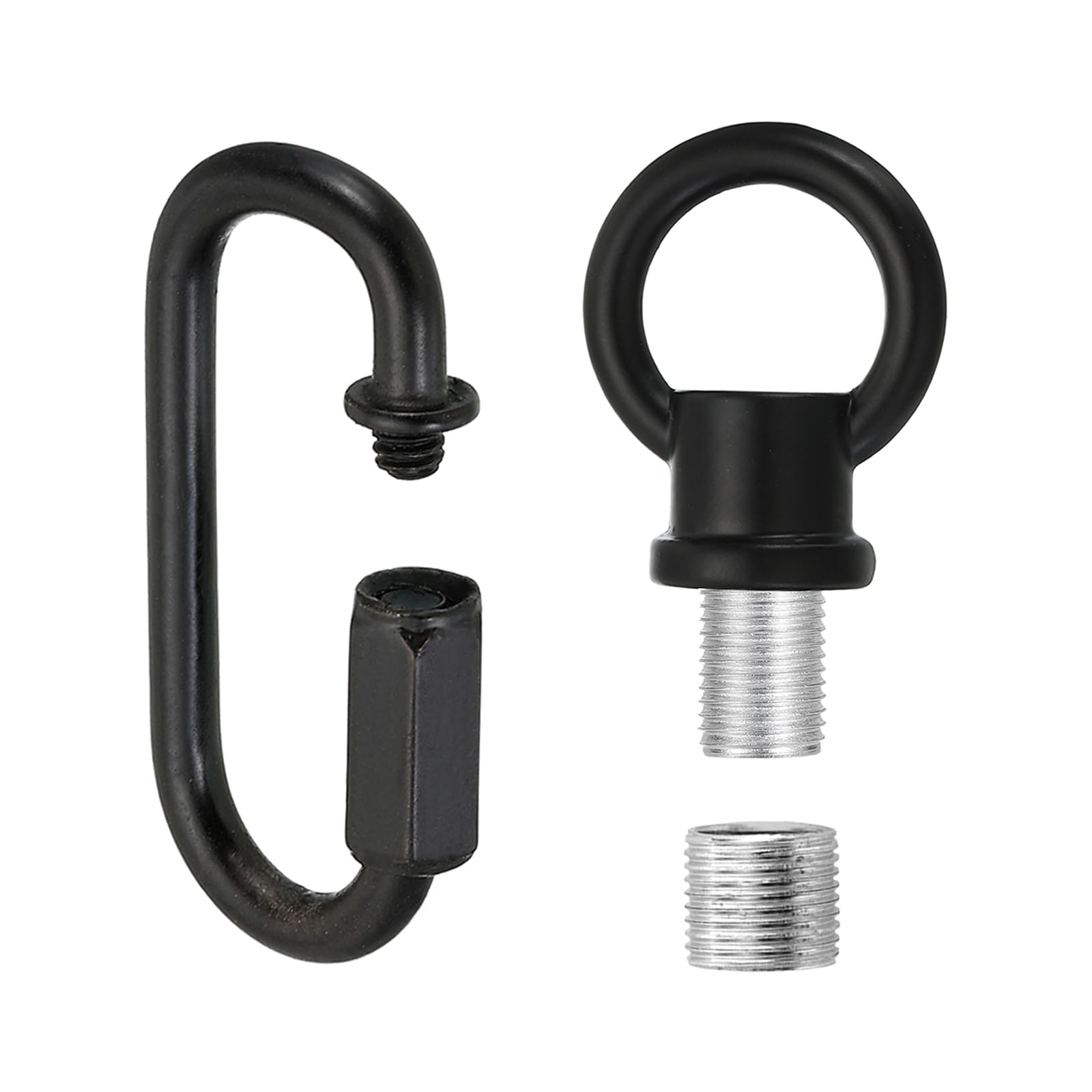 PATIKIL M10 Fine Thread Lamp Female Loop Holder with M12 Adapter Chain Quick Link