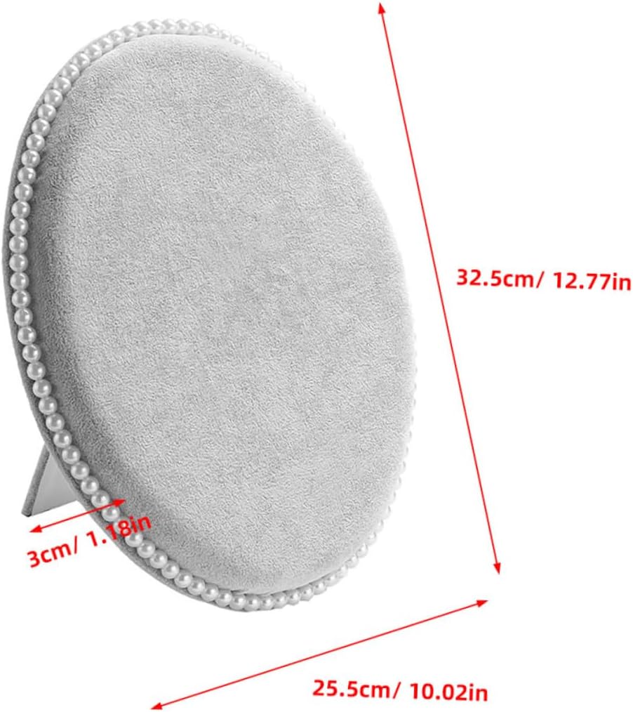 Abaodam Earring Organizer Jewelry Display Stand Large Oval Panel Velvet Finish Wall-mounted Earring Holder Rack for Studs and Necklaces Home Accessory Storage