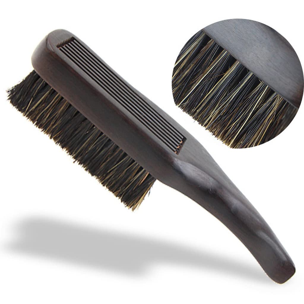 Grzebień Broda szczotka Rozdrobniona szczotka do włosów męska hebanowa szczotka do cięcia włosów brody golenia Bristles Bristles Gospodarstwa domowego Grzebień Grzebień do Włosów (Color : A)