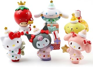 6Pcs cute Cartoon Collectible Figures, Exquisite Model Ornaments, Creative Anime Peripheral Gifts for Fans(05)