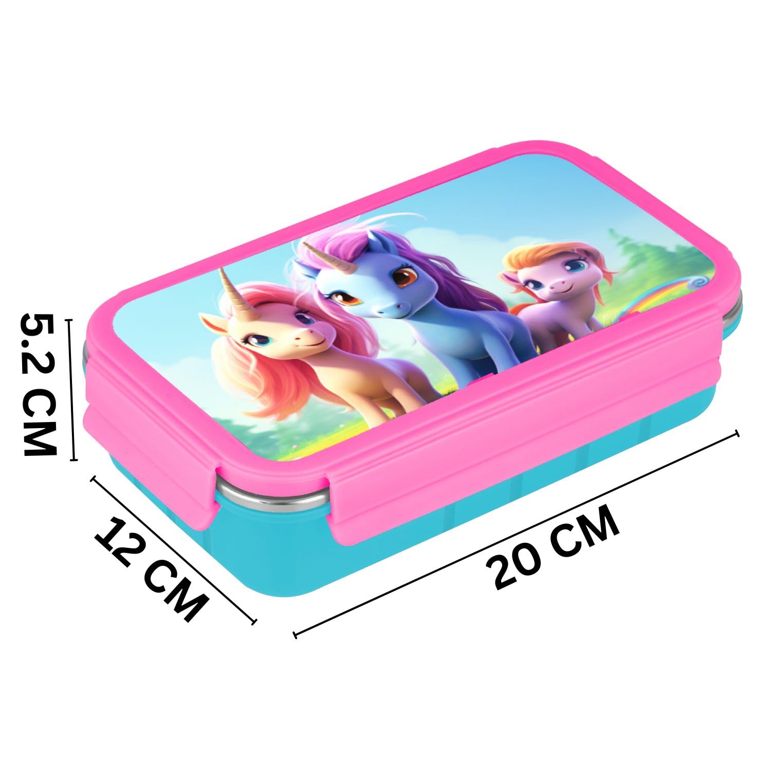 Kids Lunch Box - 4D Bento Stainless Steel -5