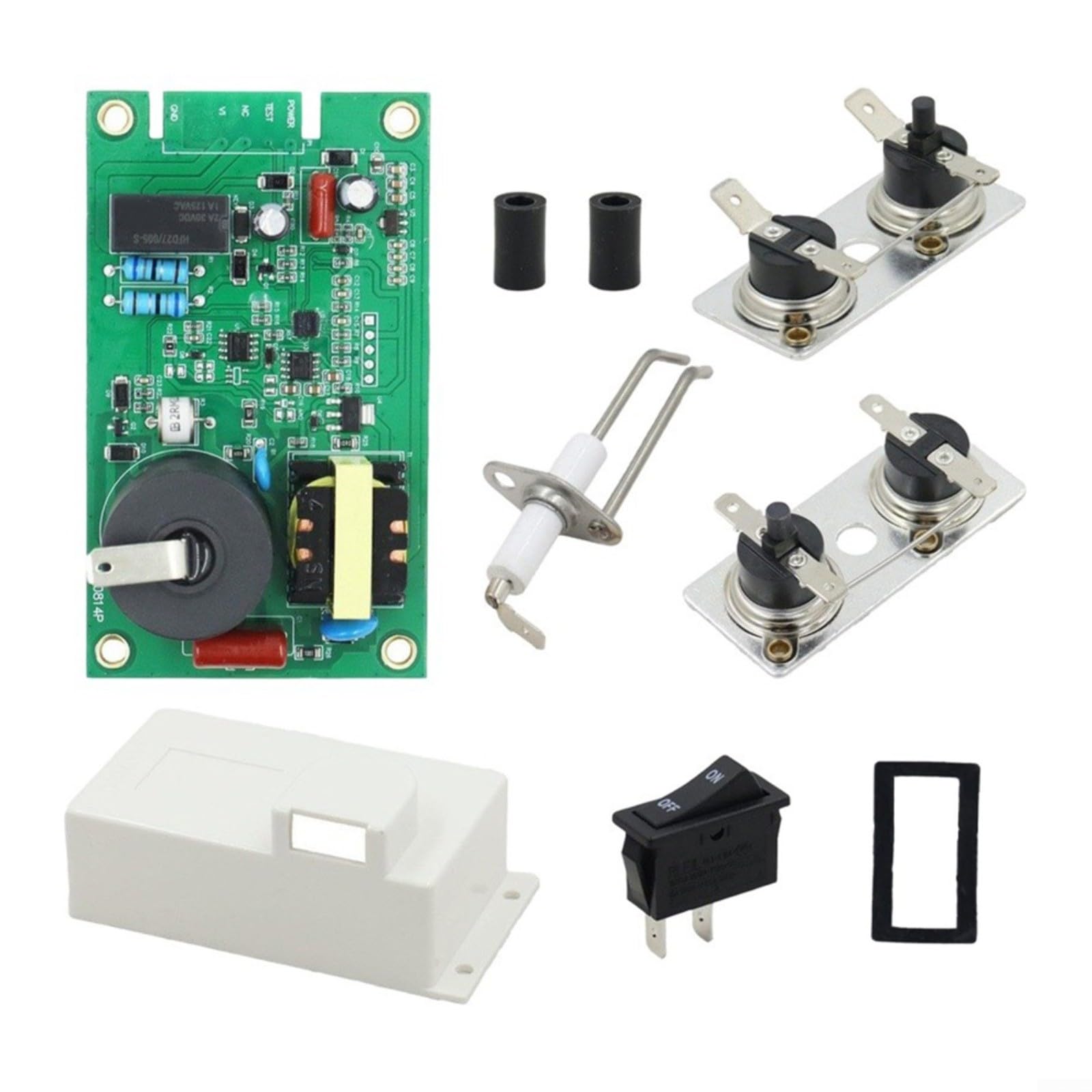 Set di ricambio per riscaldamento dell'acqua RV 5 in 1 con scheda di controllo 520814, termostato ed elettrodo di accensione per Suburban SW-4D SW-6D SW-10D 12 V per kit di riparazione camper