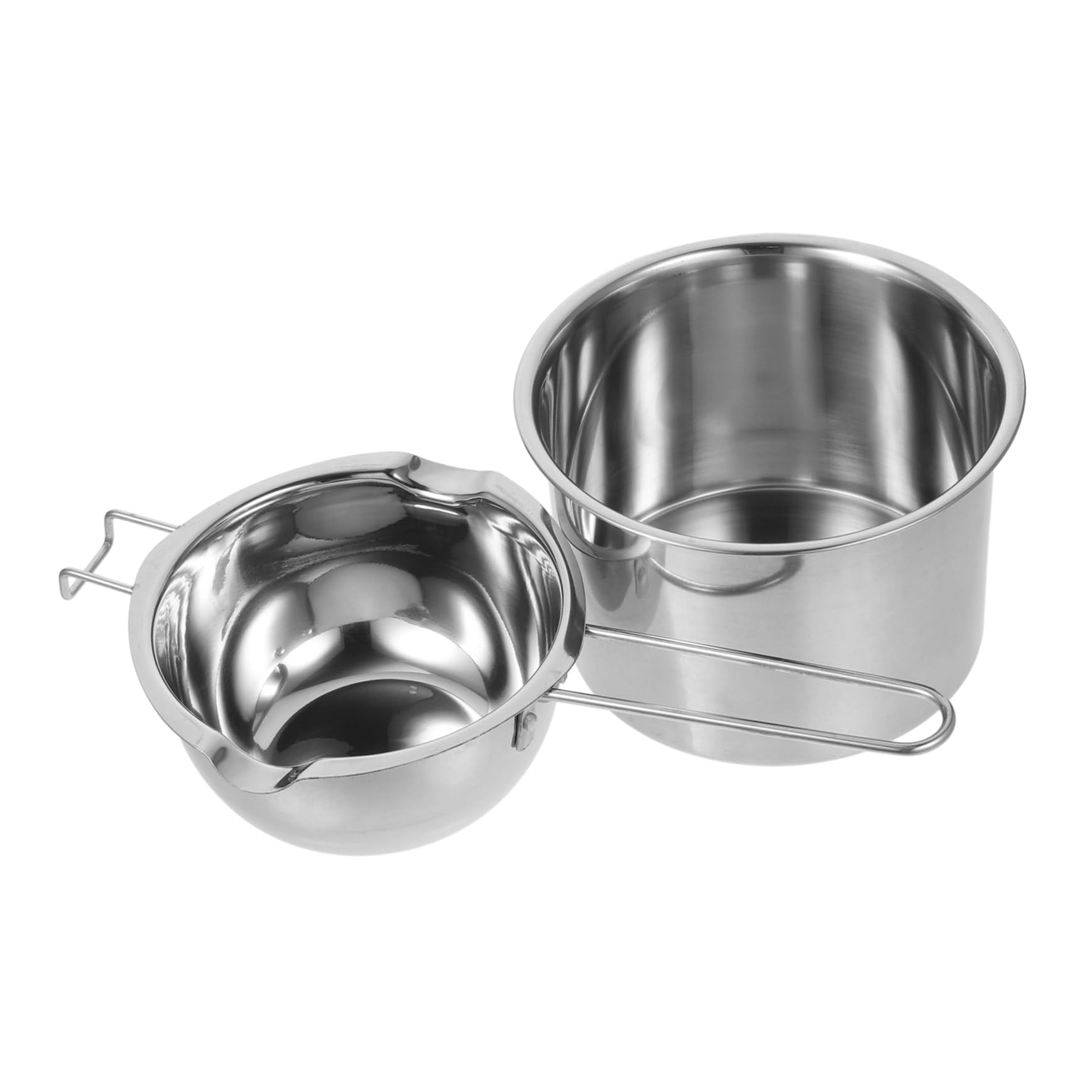 Operitacx 1set Stainless Steel Double Boiler Melting Pot Chocolate Cheese Candle and Soap Making Capacity Ergonomic Handle Easy to Clean Multi-Functional Kitchen Tool