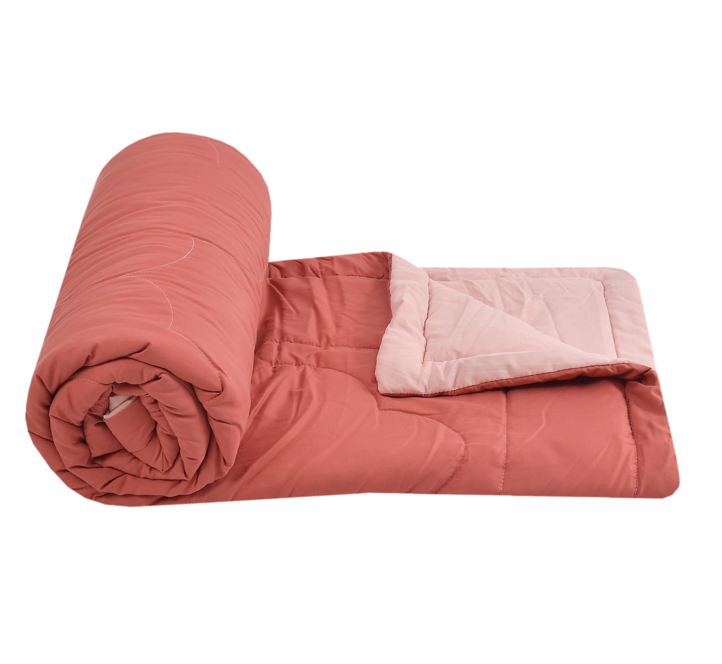 FRESH FROM LOOM Summer Collection Premium Reversible Comforter | Solid Plain Micro Fibre Dohar | Double Weaved Quilt | Double Bed Light Duvet | Skin Friendly (90x100 in) | TC - 200