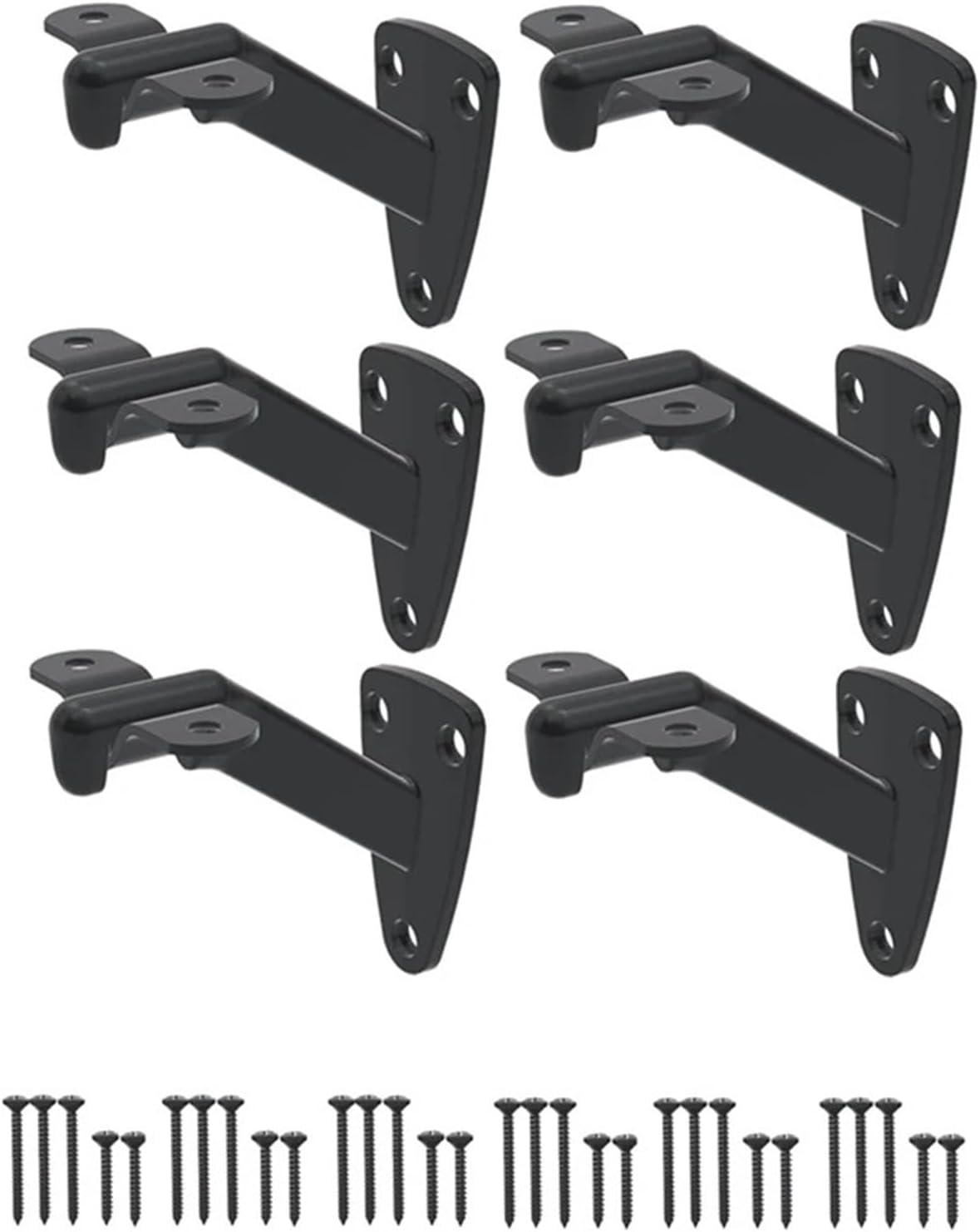 Handrail Stair Bracket 6 Pcs Handrail Stair Brackets for Indoor Stairs Or Outdoor Stairs Support,Hand Railing Brackets