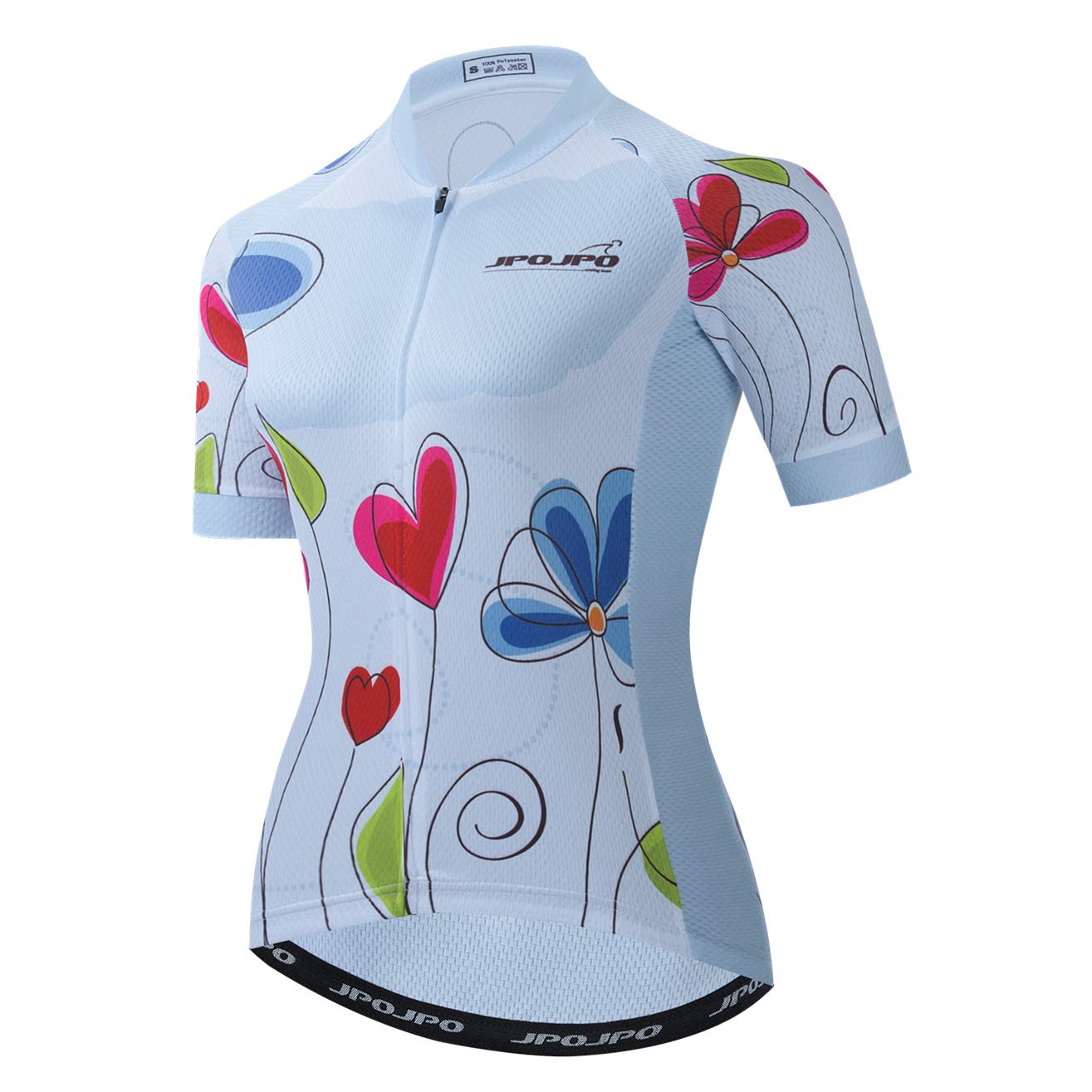Hotlion Fahrradtrikot für Damen Fahrrad Shirts Sommer Fahrrad-Tops Kurzarm, S
