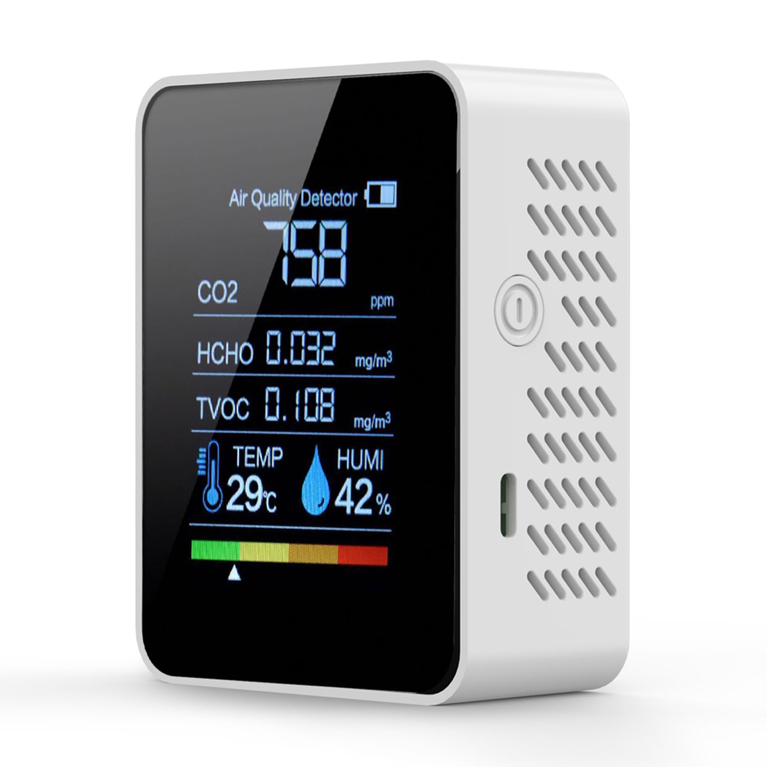 Air Quality Monitor, Professional Air Quality Detector with CO2 Monitor/HCHO/TVOC/Temperature/Humidity for Home, Hotel, Office, Car-picture-25