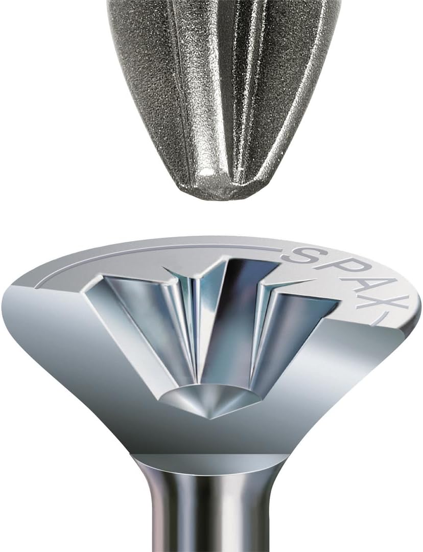 Spax – Universal Screw Countersunk Head Phillips Z 4Cut Full Thread Galvanised Blank A2J – 1081010350123, 0/1030/001/4,5/40/ /01