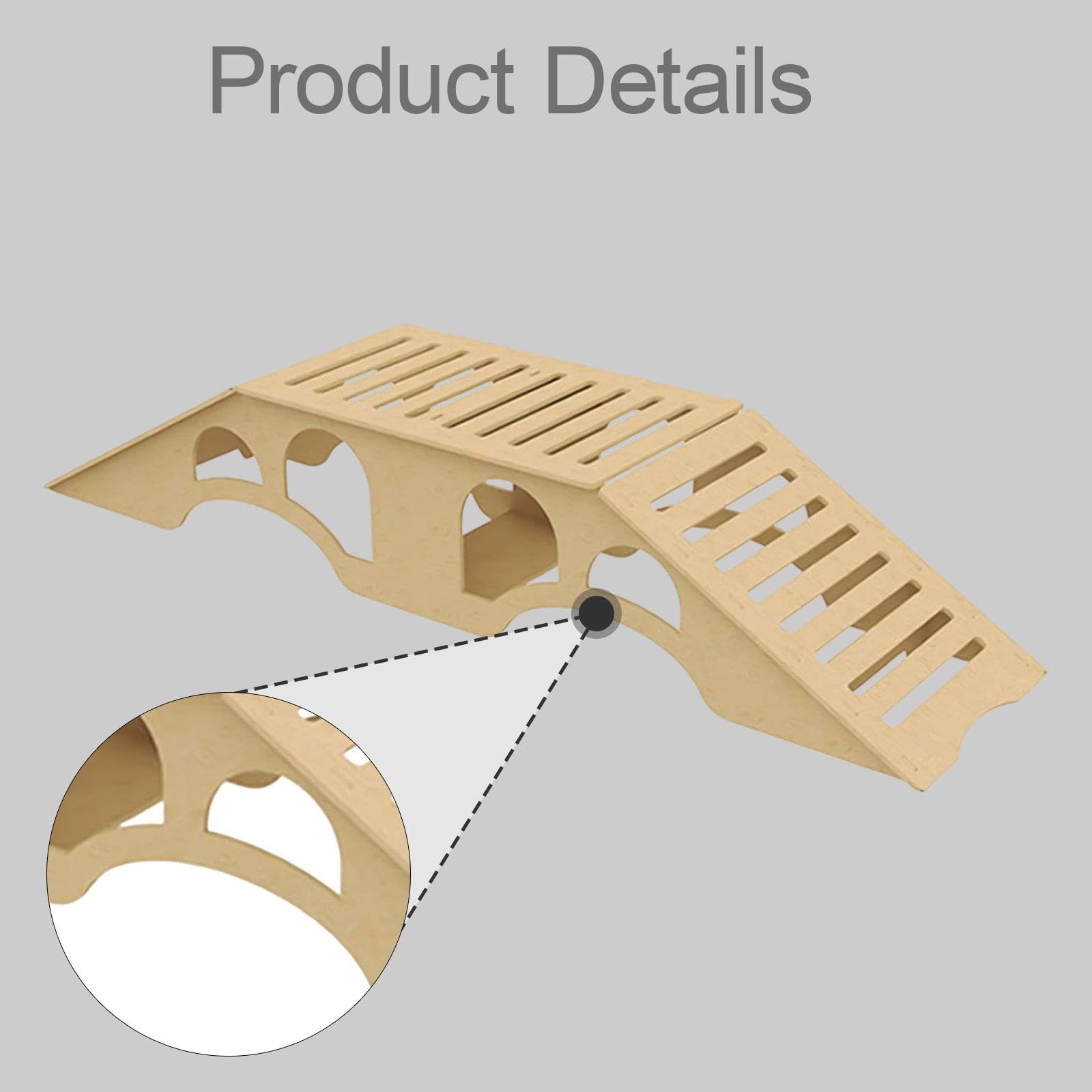 Ostacoli in Legno per Modellismo RC, Ostacoli Realistici per Simulazione, Strumento Fai da Te, Idea Regalo, Accessori per Modelli 1/18, 1/30, SCX30, S, Pendio Ripido